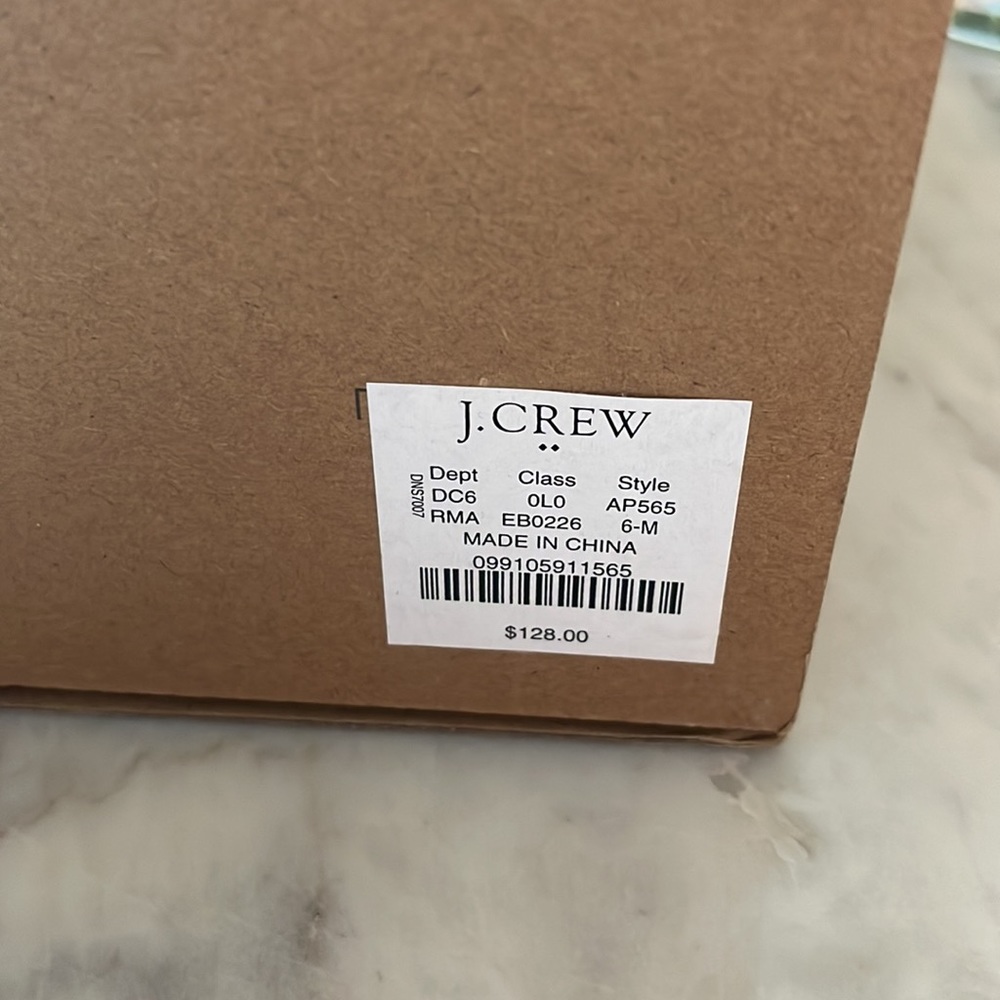 NWT Brand New with tags J Crew Factory Calfhair espadrille wedge sandals - Picture 11 of 11